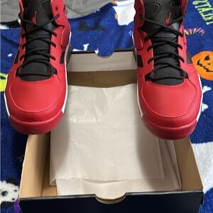 Jordan FLIGHTCLUB 91 Red and Black Sneakers